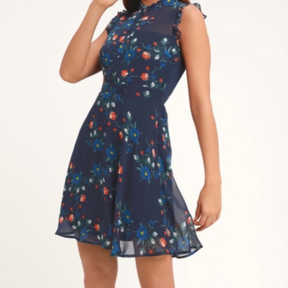 Navy Lulu cocktail dress